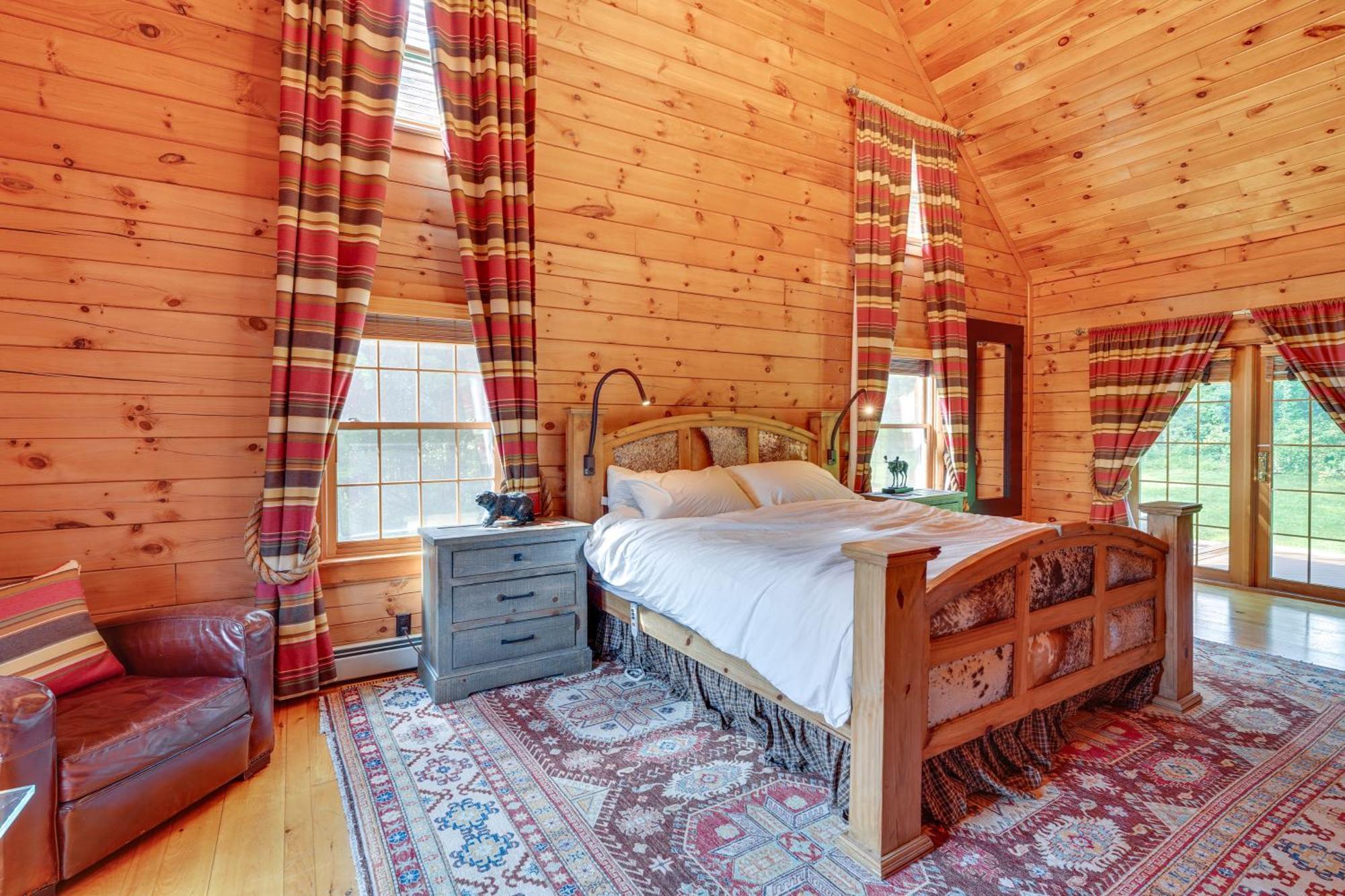 Luxury Log Cabin With Ev Charger And Mtn Views! Blairstown 外观 照片