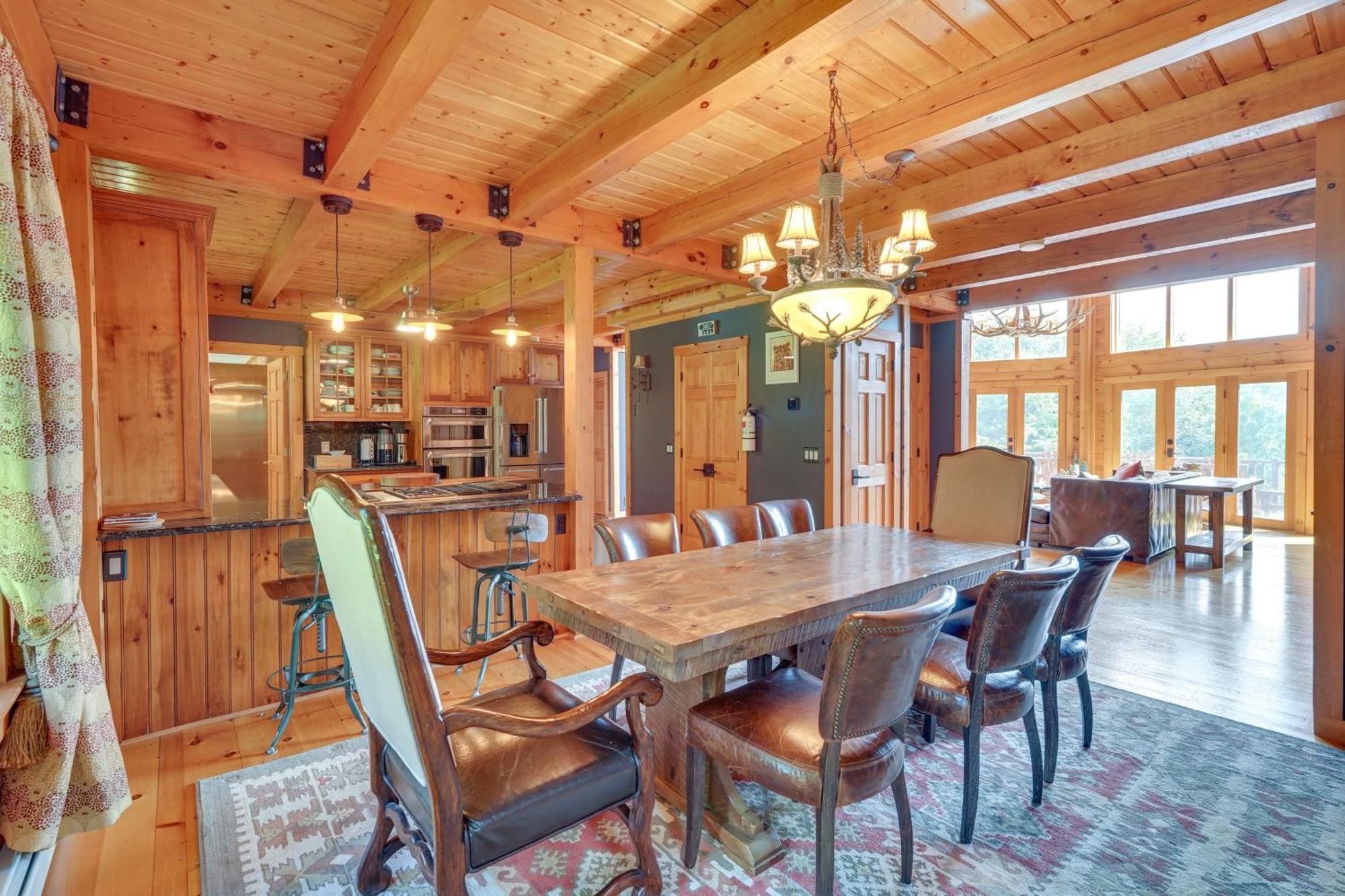 Luxury Log Cabin With Ev Charger And Mtn Views! Blairstown 外观 照片